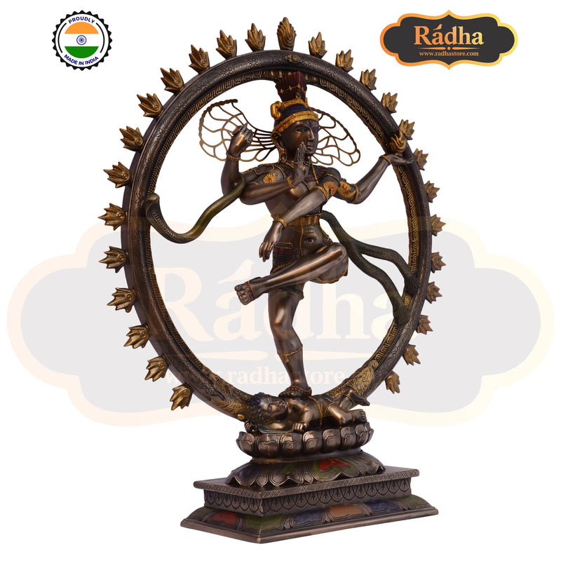 Bonded Bronze Shiva Statue Dancing Nataraj