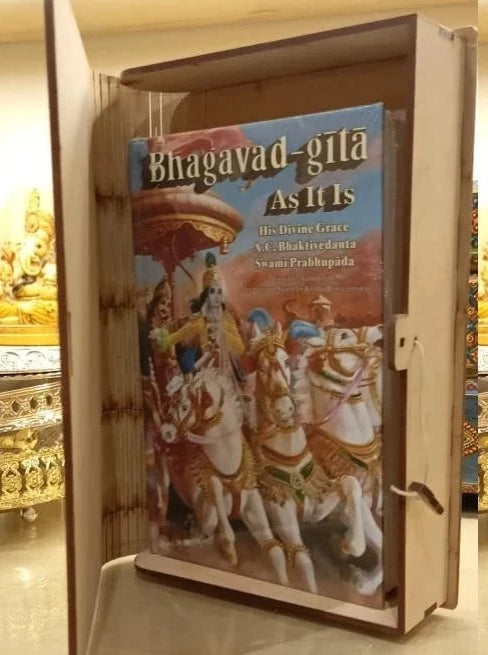 Bhagavad Gita Wooden box Large /Bhagavad Gita Book Box.