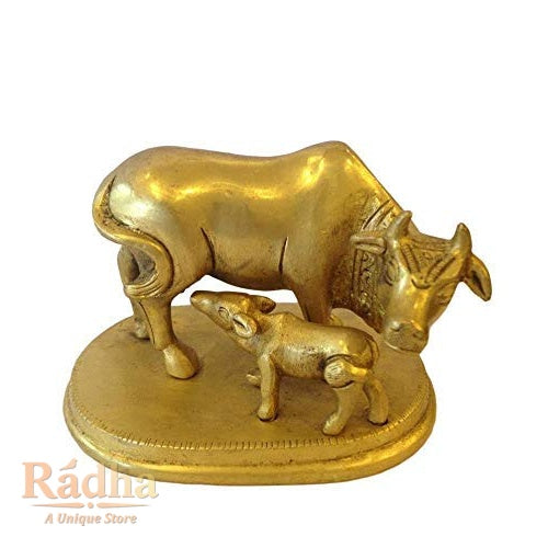 Asta Dhatu Made Cow and Calf Idol