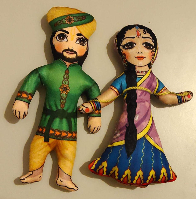 Nanda Maharaj and Mother Yashoda- Parents of Lord Krishna- Soft Toys- 7 inches