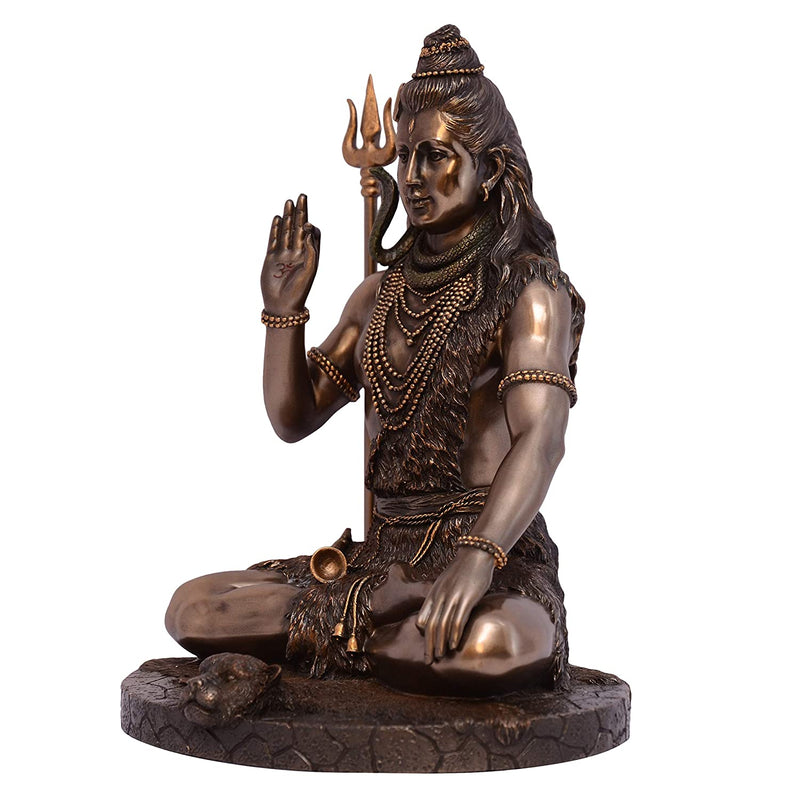 Bronze Shiva Padmasan 25 cm