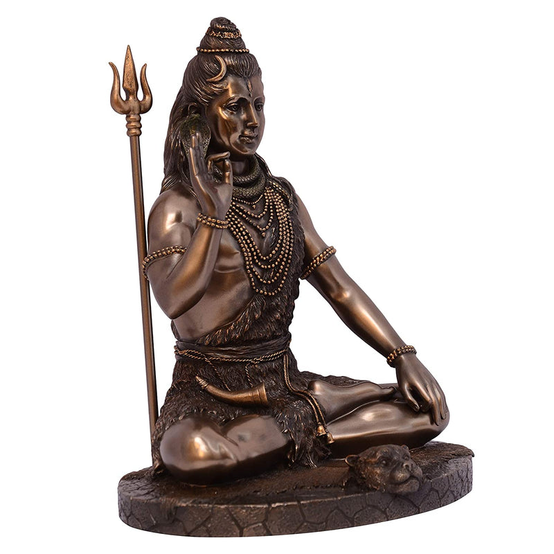 Bronze Shiva Padmasan 25 cm