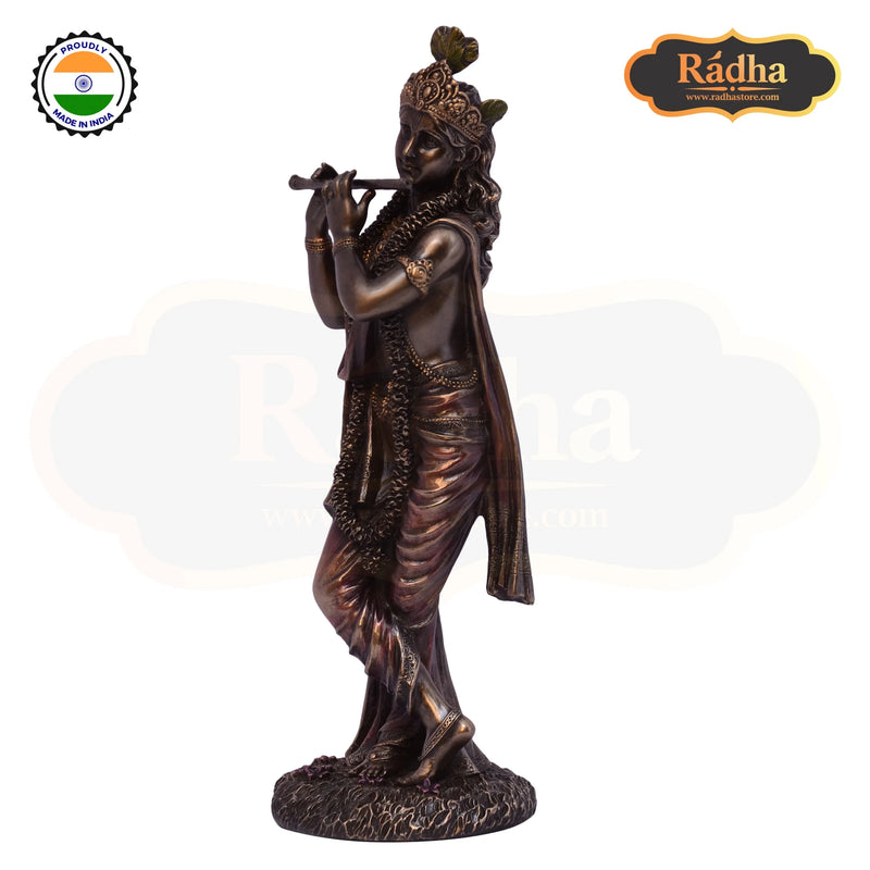 Bonded Bronze Murli Krishna Flute 25CM