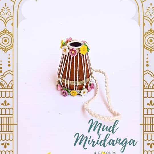 Handmade Mridanga for Deities (Large)