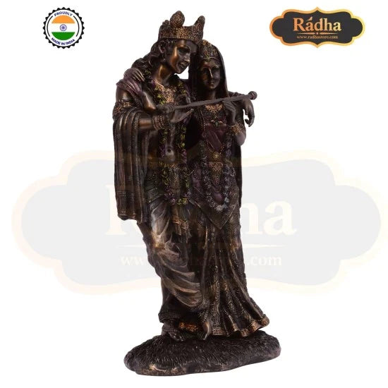 Bonded Bronze Radha Krishna Couple Large 29CM