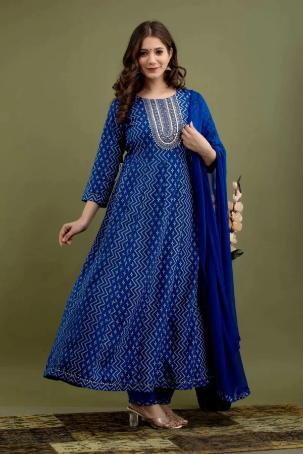 Womens Cotton A- Line Kurti - Image 5