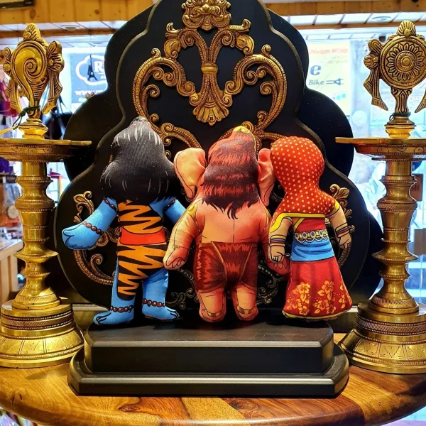 Shiv Parwati Ganesh Soft Toy - Image 2