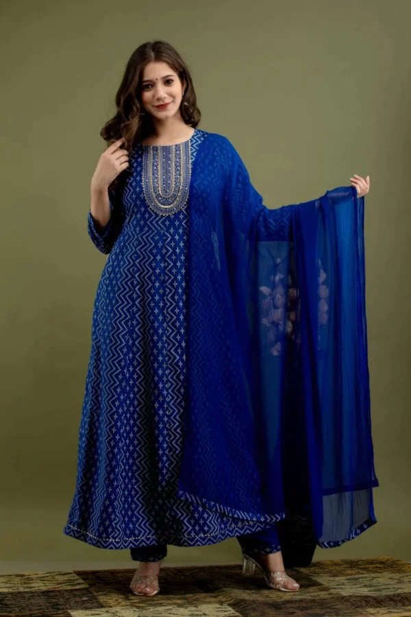Womens Cotton A- Line Kurti