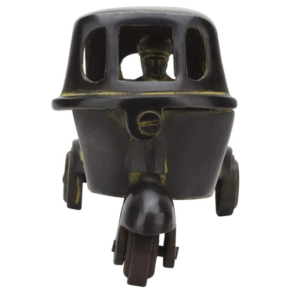 Handcrafted Brass Auto Rickshaw Toy: Authentic Indian Souvenir ,Unique Gift: Brass Auto Rickshaw Toy - Made in India - Image 2