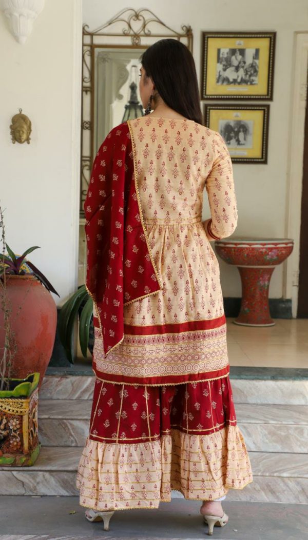 Kurti Gharara With Duppta Set. - Image 3