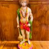 Radha Store Poly Resin Standing Hanuman Ji murti 10.5 INCHES