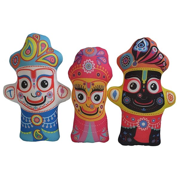 Jagannath. Baldev. Subadra Ji Soft Toy Small