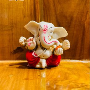 Radha Store Ganesh Ji Poly Resin Statue - 2.5 Inches