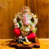 Radha Store Ganesh Ji Poly Resin Statue - 4 Inches