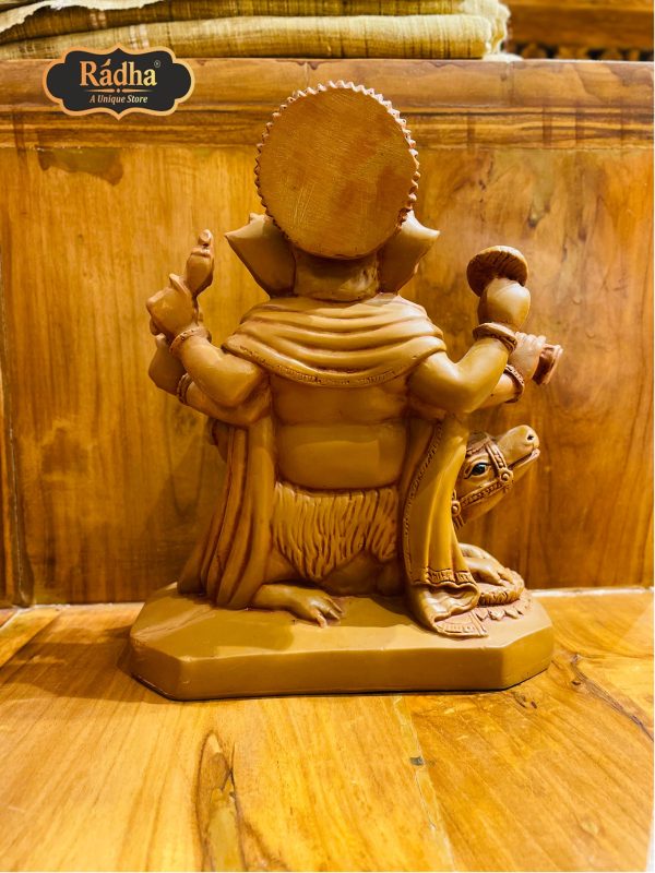 Radha Store Ganesh Ji Sitting Poly Resin Statue - 8.5 Inches - Image 2