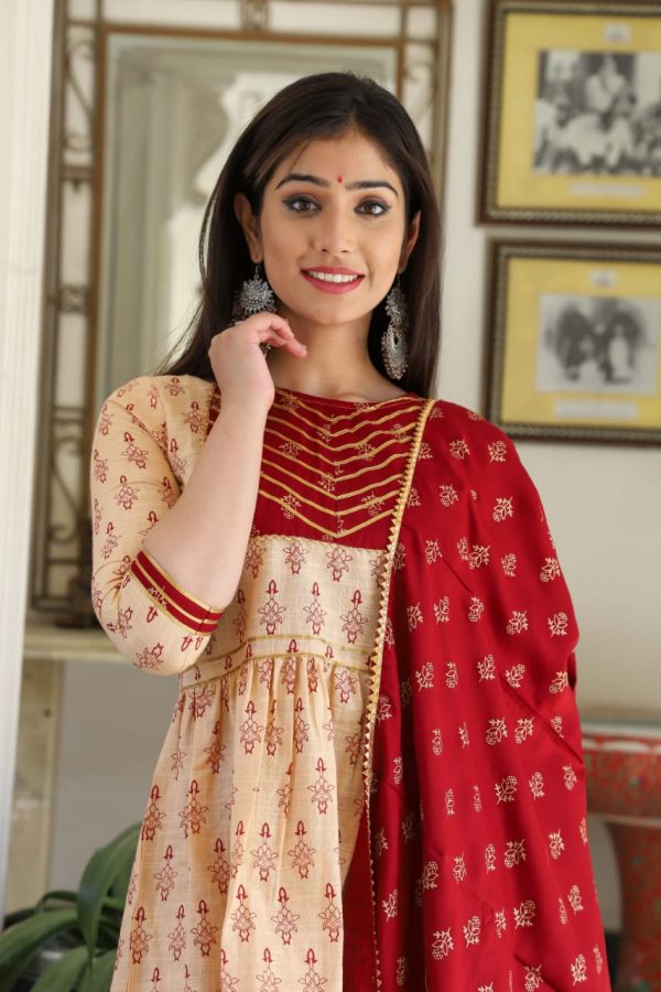 Kurti Gharara With Duppta Set. - Image 7